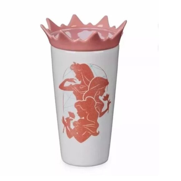 NIB - Disney Princess Sparkle All The Time Ceramic Travel Mug - Picture 2 of 7